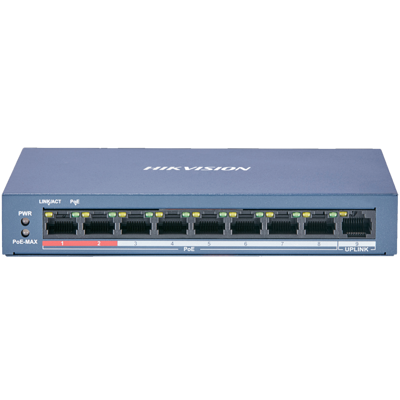 HIKVISION 8 PORTS SWITCH 10/100 POE 12M (DS-3E0109P-E-M-B)