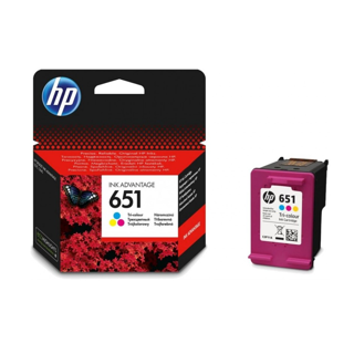 HP 651 Tri-color Original Ink Advantage CartridgeOfficeJet 202/252/ Ink Advantage 5575