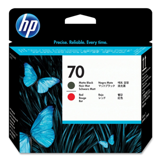 HP 70 MATTE BLACK AND RED DESIGNJET PRINTHEADHP DESIGNJET 3100/2100/5400/6600/PHOTSM8800/9100 (C9409A)