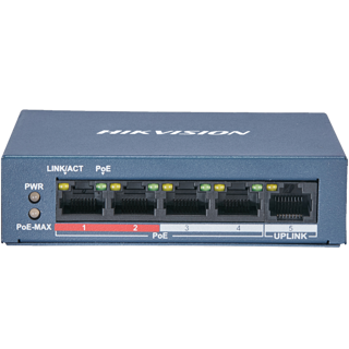 HIKVISION 5 PORTS SWITCH 10/100 POE 12M (DS-3E0105P-E-M-B)